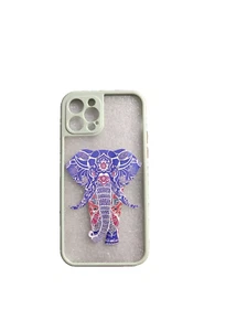 iPhone 12 Pro Tribal Elefant Grün Blau Handyhülle Case Neu OVP geöffnet - Bild 1 von 12