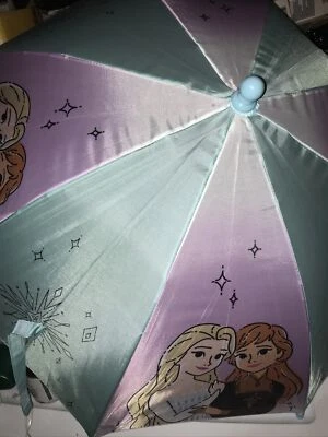Disney Frozen Elsa Anna Little PreK Niñas Niños Paraguas Rosa Púrpura Lluvia Niño Pequeño Foto 1 de 4