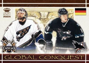 2003-04 Crown Royale Global Conquest #4 Olaf Kolzig, Marco Sturm - Picture 1 of 1
