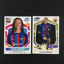 Aitana Bonmati Lot of 2 Stickers Panini La Liga F 2022 2023 (22-23) #128 #322