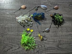 Lot of 5 Twin Spinners Fishing Lures Unmarked - Picture 1 of 7
