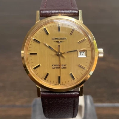 Orologio Longines Conquest CAL 633.1 35mm 1977 Presentazione Orologio Con Scatola - Immagine 1 di 4