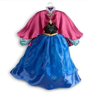NWT DISNEY STORE FROZEN Princess ANNA COSTUME DRESS FOLK STYLE 7/8 9/10 - Image 1 of 3