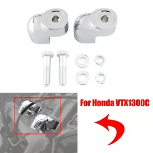 VTX1300 C Motorycle Drag Handlebar Riser Clamp For Honda VTX1300C 2004-2009 2005 - Picture 1 of 10