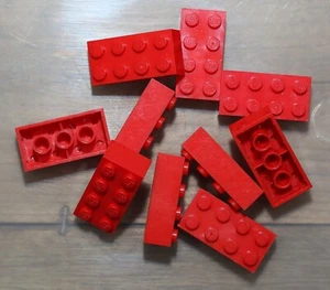 LEGO 3001 Bright Red Brick 2x4 QTY 10 - Picture 1 of 1