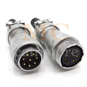 WEIPU WF28 8pin Panel Mount IP68 Waterproof Plug & Socket Connector 500V/25A - Picture 1 of 7