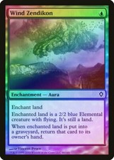 Wind Zendikon FOIL Worldwake HEAVILY PLD Blue Common MAGIC MTG CARD ABUGames