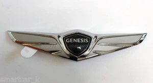 Front Hood Top Wing emblem (fit Genesis G80 2017 2018 2019 2020) - Picture 1 of 2