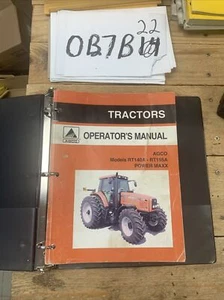 Agco RT140A RT155A Power Maxx Tractor operators manual Original OEM - Picture 1 of 8