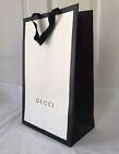 Gucci Paper Reusable Shopping Bag Rope Handle Black Small 15" x 9" x 5.5"