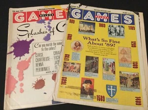 Lot of two Games Magazines - Jan-March 1989. See condition notes. - Bild 1 von 9