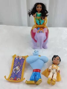 Disney Princess Petite Aladdin Lot Jakks Brand Jasmine Genie - Bild 1 von 21