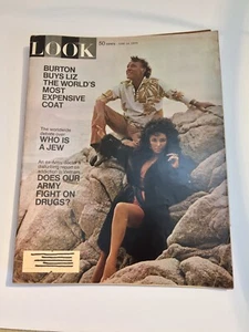 LOOK MAGAZINE June 16 1970 Vol 34 #12 Elizabeth Taylor Richard Burton German Jew - Picture 1 of 12