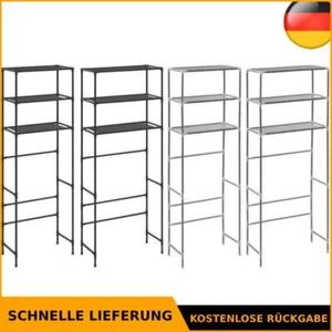 Toilettenregal 3 Ablagen Überbauregal Badregal Waschmaschinenregal Bad vidaXL - Bild 1 von 49