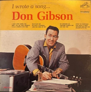 Don Gibson - I Wrote A Song - Picture 1 of 1