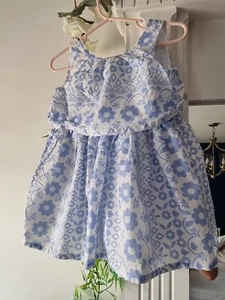 Baby Girl Monsoon Summer Dress Size 6-12m 100% cotton  - Picture 1 of 3