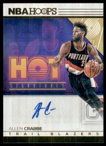 2016-17 Hoops Hot Signatures #6 Allen Crabbe Auto