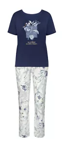 Triumph Damen Schlafanzug Größe 40 Pyjama Schlafanzug Set Sets 10207556 blau - Bild 1 von 4