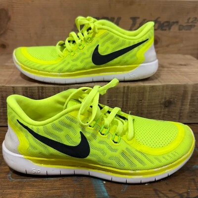 Nike - Free 5.0 GS Volt / Neon Yellow Athletic / Running / Gym Trainers - UK4 - Image 1 of 4