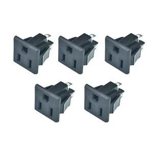 3 Pins Us Power Socket Plug Panel 15a 125v Ac Panel Mount Outlet Industrial Plug - Picture 1 of 6