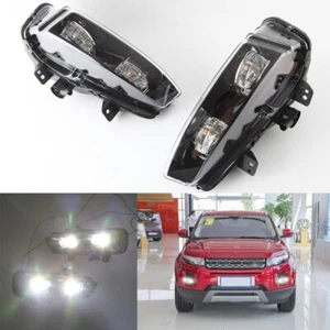 2pcs For 2012-15 Land Rover Evoque Front Bumper Daytime Running Lights Fog Light - Picture 1 of 12