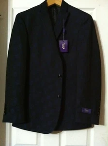 TALLIA MENS NEW BLACK 82%POLYESTER 18%RAYON SPORT COAT JACKET BLAZER SIZE:M - Picture 1 of 6