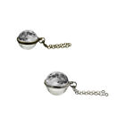 2 Pcs Time Gemstone Necklace Genuine Gemstones Charm Metal Alloy Pendant Moon