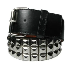 51mm Pyramid Design Studded PVC Belt Removable Buckle - Picture 1 of 1