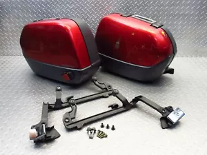 Lote de soportes de almacenamiento de equipaje 91-03 Honda ST1100 1993 OEM alforjas alforjas - Imagen 1 de 12