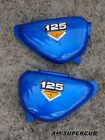 Cb100 Cb125s Cd125s Side Cover And Emblem Left And Right Pair Blue  New