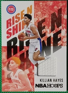 Killian Hayes 2020-21 Panini NBA Hoops Rise N Shine Rookie Jersey #RNS-KHL RC - Picture 1 of 2