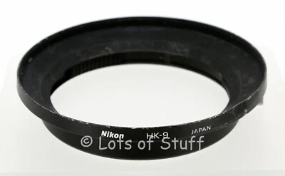 Nikon OEM HK-9 Metal Lens Hood for Nikon 18mm f3.5 Ais Lens - Image 1 of 4