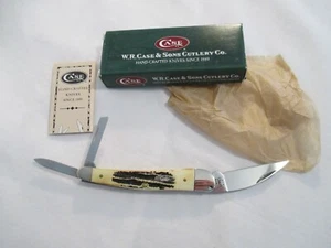 Case XX 2002 Bone Stag Seahorse Whittler 6.5355WH SS, Item 03572 - Picture 1 of 7
