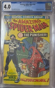 ASM Amazing Spider-Man #129 (CGC 4.0, White/Off-White Pages) 1st Punisher,Jackal - Picture 1 of 5