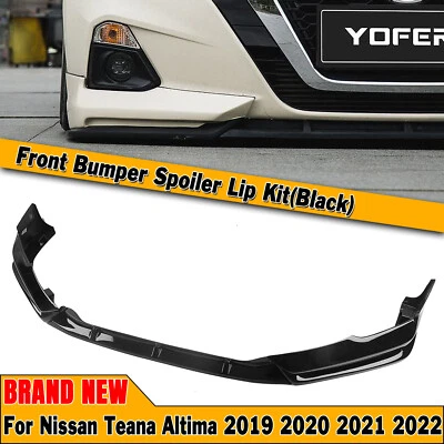 Kit divisor de labio alerón parachoques delantero negro para Nissan Altima 2019-2022 20 YOFER Foto 1 de 4