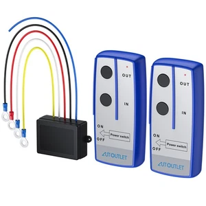 2PCS Wireless Winch Remote Control Kit 100ft Range Winch Wireless Controller ... - Foto 1 di 8
