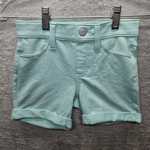 Old Navy Girls Sz S 6/7 Boyfriend Pull-On Casual Chino Shorts Aqua Blue - Picture 1 of 6