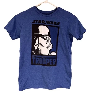 Star Wars Blue Storm Troopers Kids Boys Girls Tshirt Top Size 8 M Lucas Film - Picture 1 of 8