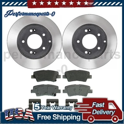 Juego de pastillas de freno de disco trasero rotor de freno de disco para Hyundai Sonata 2015-2015 Foto 1 de 4