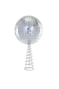 Cody Foster Magic Mirror Disco Ball Retro Design Christmas Tree Topper, Multi... - Picture 1 of 1