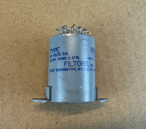 NOS Vintage Filtors Inc Sub-Miniature Relay 119SJ18 119v 3400 ohm 2 Amps - Picture 1 of 12