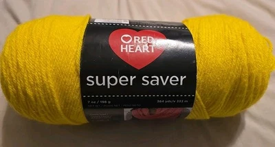 Hilo Red Heart Super Saver - amarillo brillante Foto 1 de 2