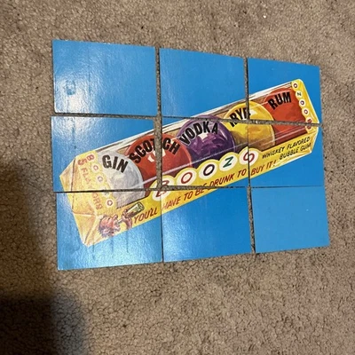 1974 Topps Wacky Packages 7th Series 7 Boozo Puzzle Checklist 9 Card Set - Image 1 of 3