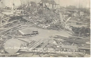 1913 RPPC OMAHA NEBRASKA DISASTER CYCLONE EP WRIGHT AZO - Picture 1 of 1