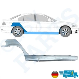 Für BMW E46 3er 1998-2005 Radlauf Kotflügel + Schweller Reparatur Blech Rechts - Bild 1 von 2