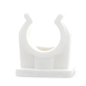 50 PEZZI COLLARE CLIP IN PLASTICA FISSAGGIO TUBI DA 8 A 35mm FISSABILI CON VITI - Foto 1 di 3