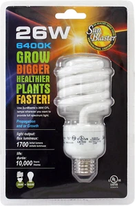 Sunblaster SL0900156 Fluorescent CFL 6400K Self-Ballasted Light Bulb for Indoor - Picture 1 of 12