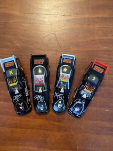 KISS Johnny Lightning Set of 4 . Dragsters With Letters. Great Condition.