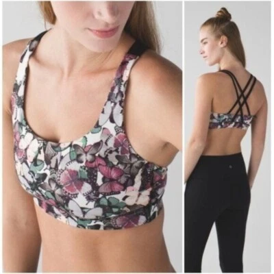 reggiseno lululemon Energy So Fly farfalla ali d'angelo - Immagine 1 di 4