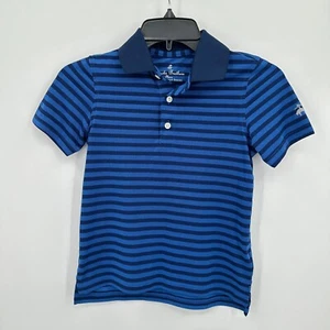 Brooks Brothers Fleece Performance Series Polo Shirt Kids Small Blue Preppy Golf - Picture 1 of 5